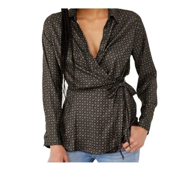 Free People Twilight Combo Wrap Top Size Medium NWT - Picture 1 of 9